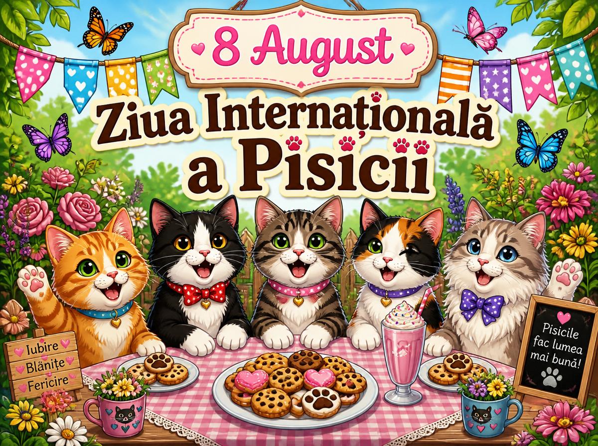 8 August Ziua Internațională a Pisicii