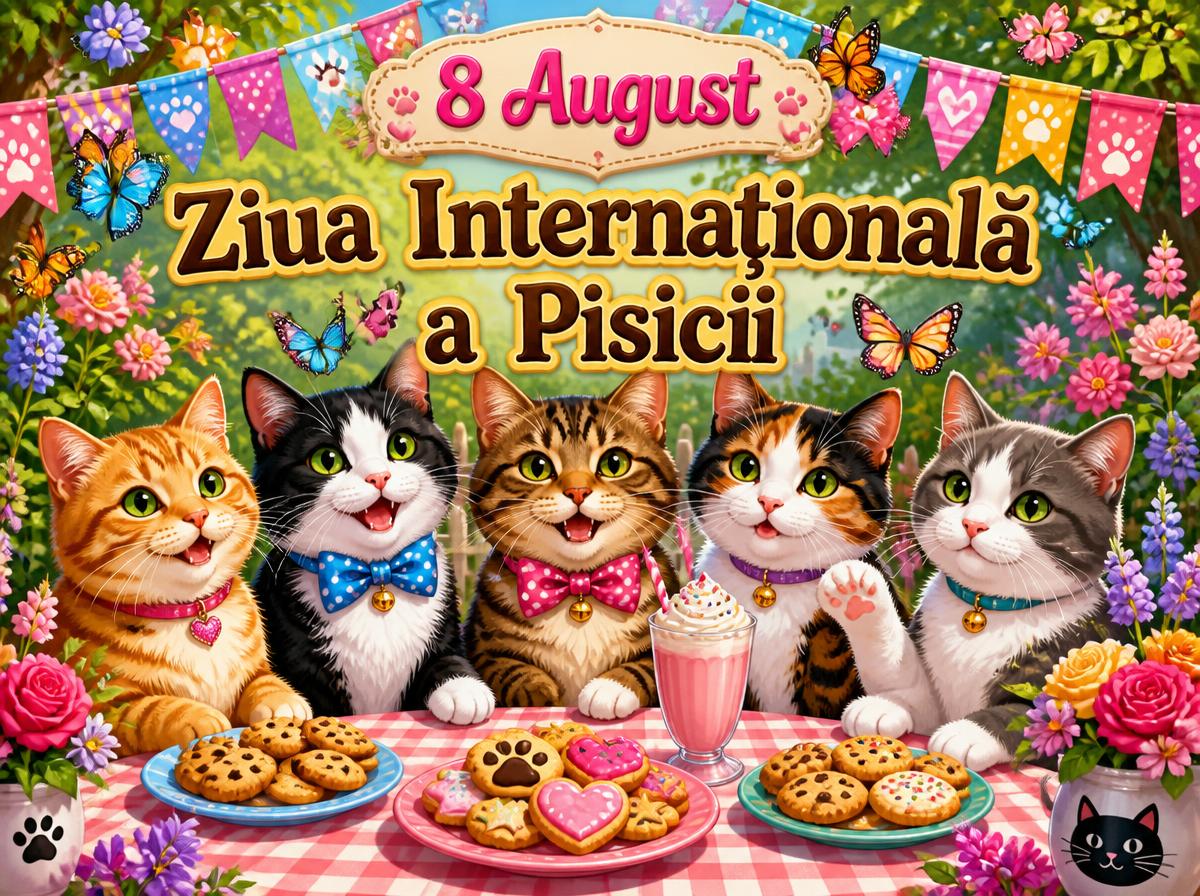 8 August Ziua Internațională a Pisicii