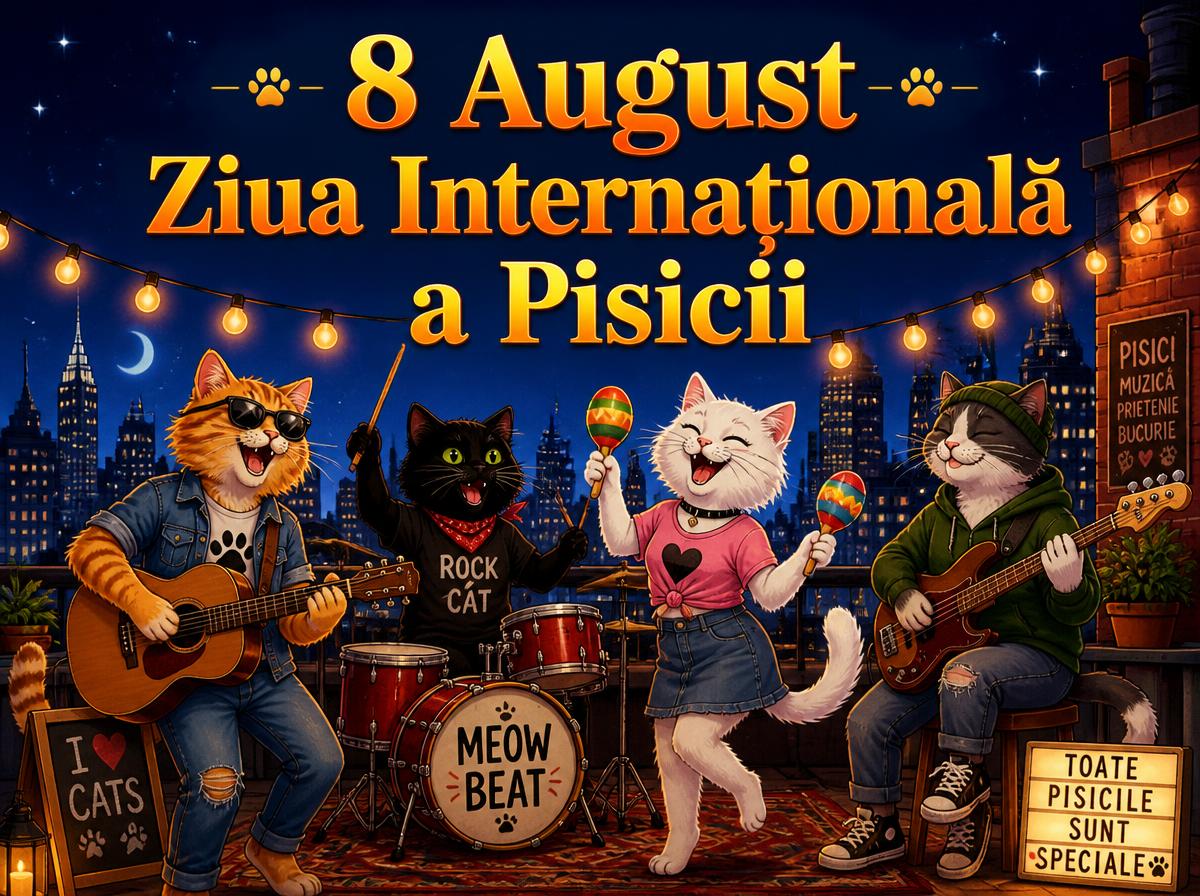 8 August Ziua Internațională a Pisicii