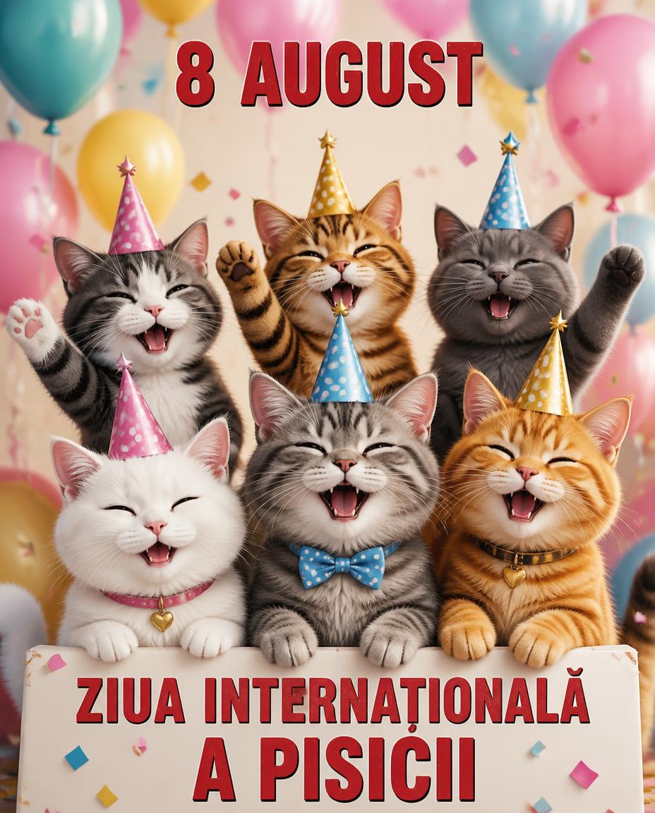 8 August Ziua Internațională a Pisicii