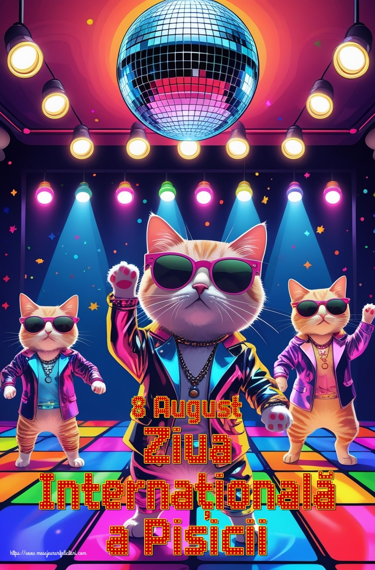 8 August Ziua Internațională a Pisicii