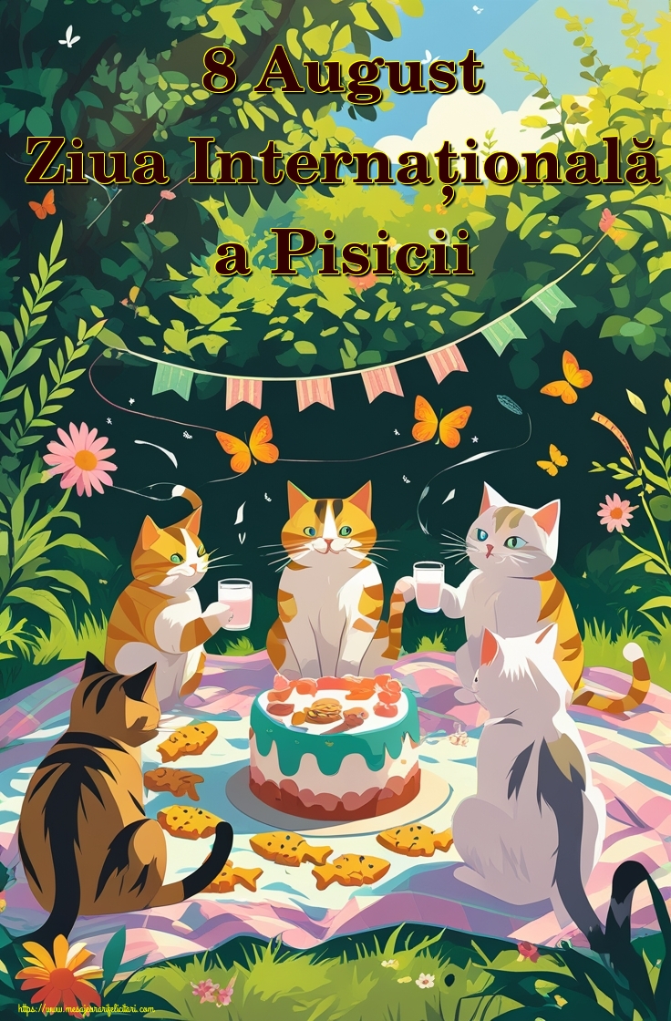 8 August Ziua Internațională a Pisicii