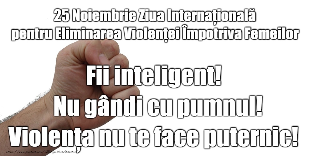 Spune NU! Oprește violența împotriva femeilor!