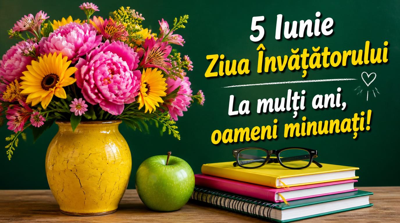 5 Iunie Ziua Învățătorului La mulți ani, oameni minunați!