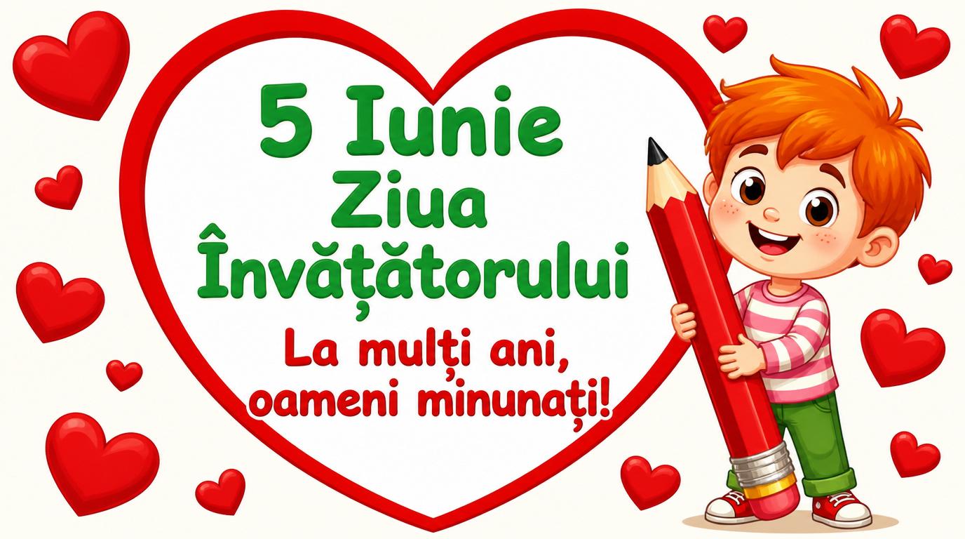 5 Iunie Ziua Învățătorului La mulți ani, oameni minunați!