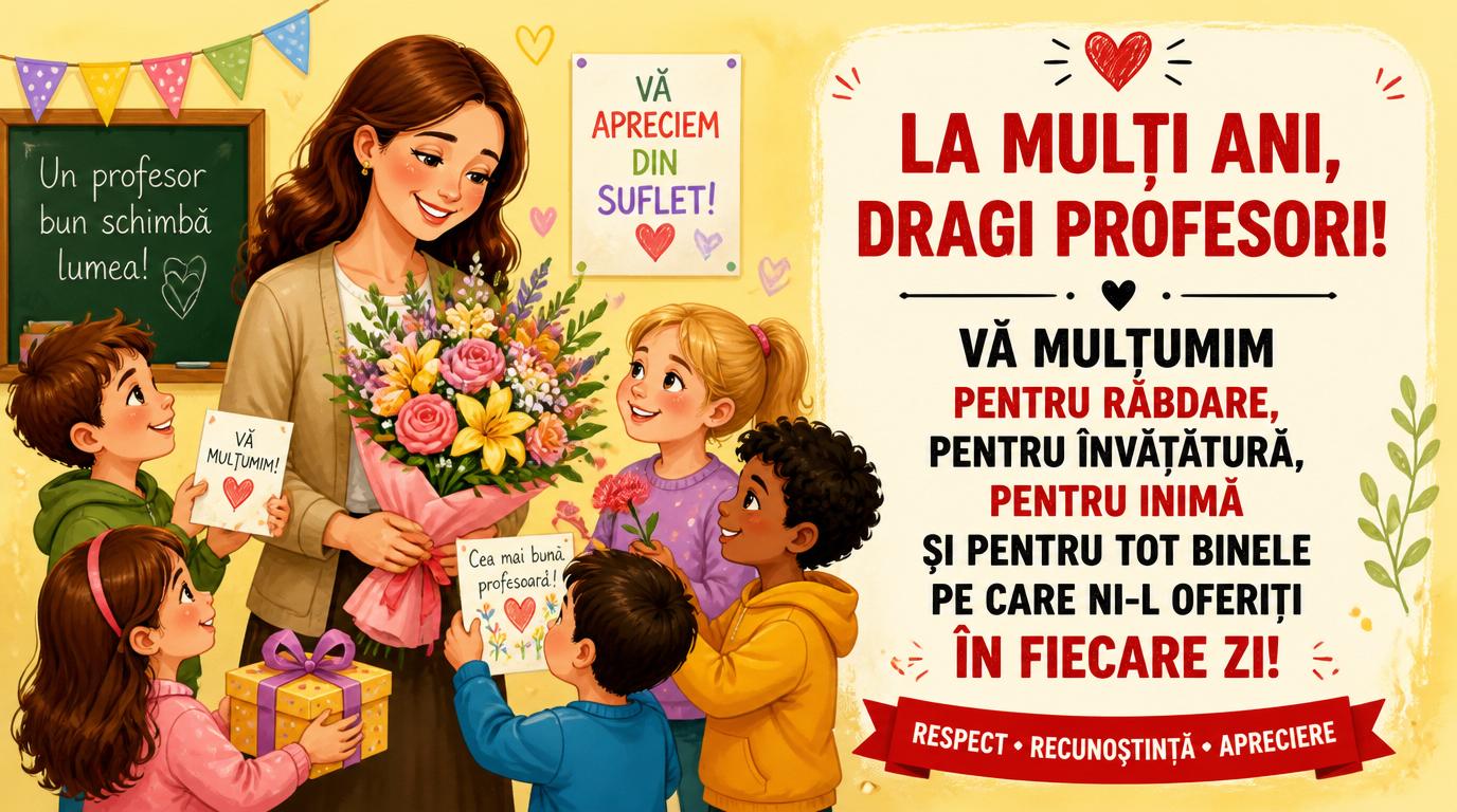 La mulți ani tuturor învățătorilor!