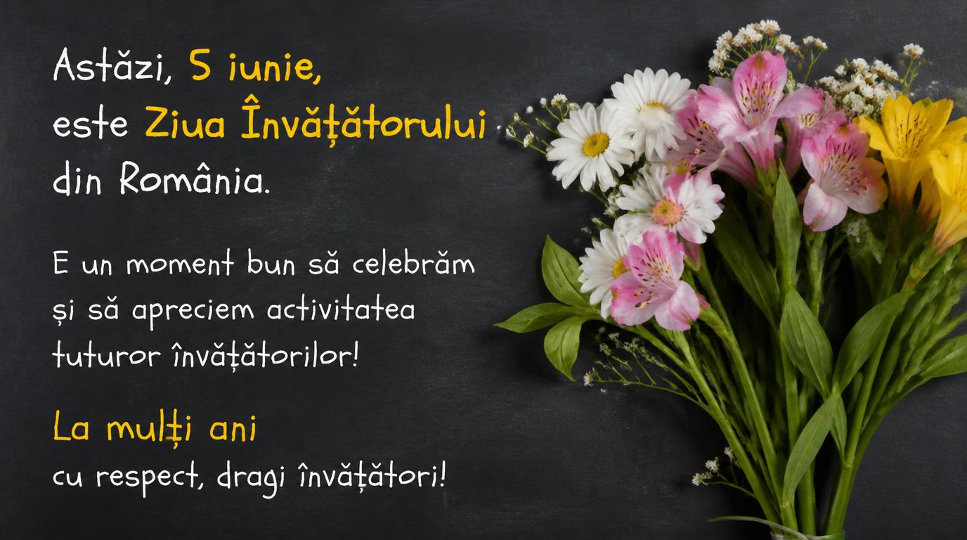 Ziua Învățătorului La mulți ani cu respect, dragi învățători!