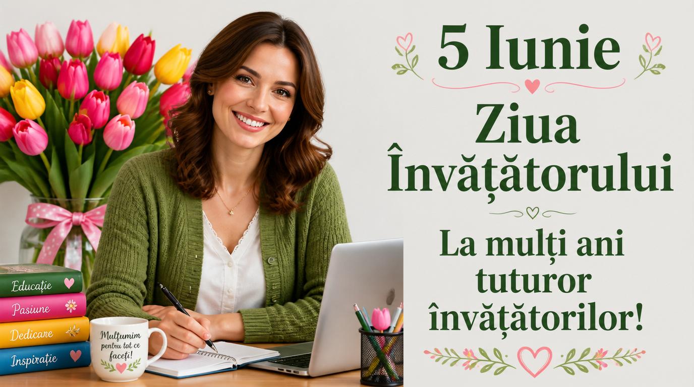 5 Iunie Ziua Învățătorului La mulţi ani tuturor învățătorilor!
