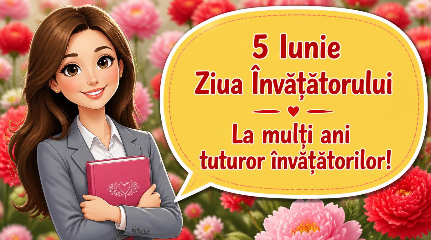 5 Iunie Ziua Învățătorului La mulţi ani tuturor învățătorilor!