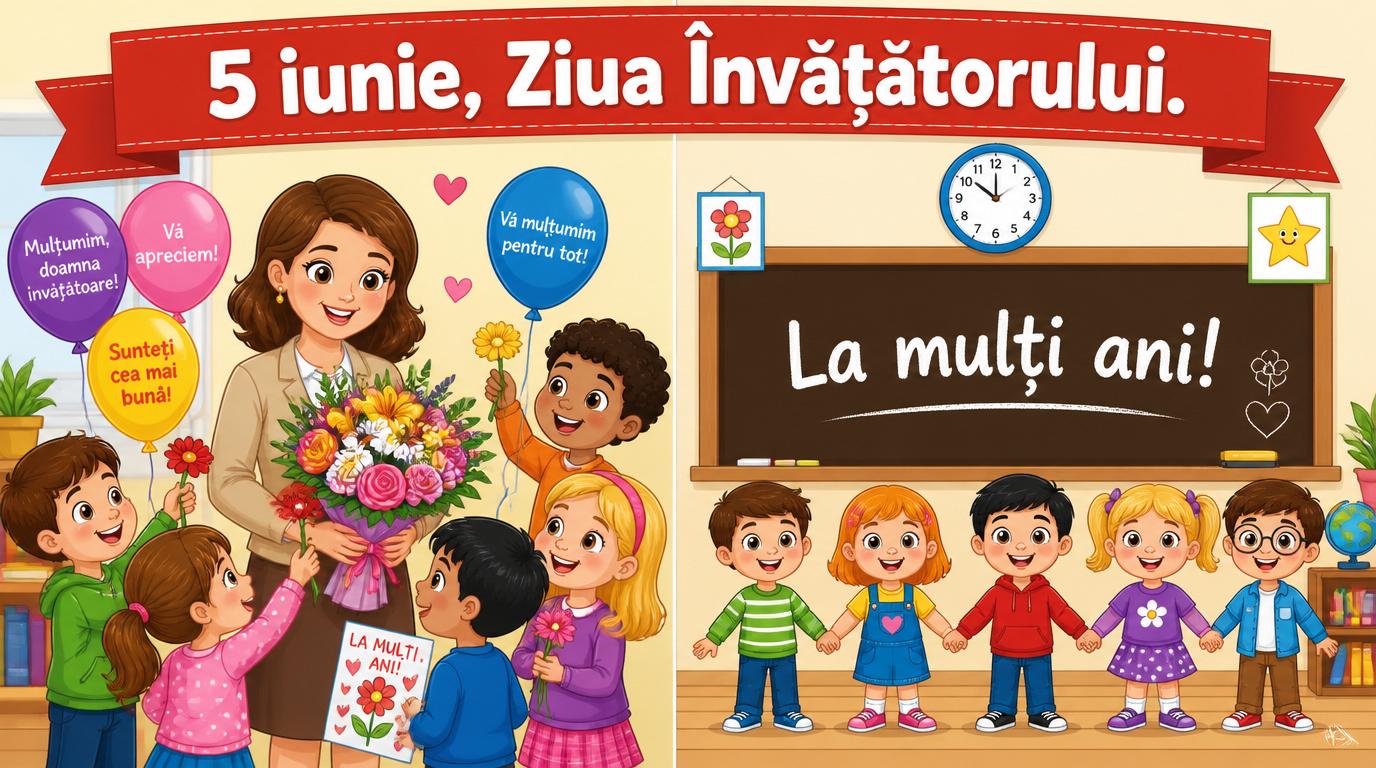 5 iunie - Ziua Învățătorului - La mulţi ani!