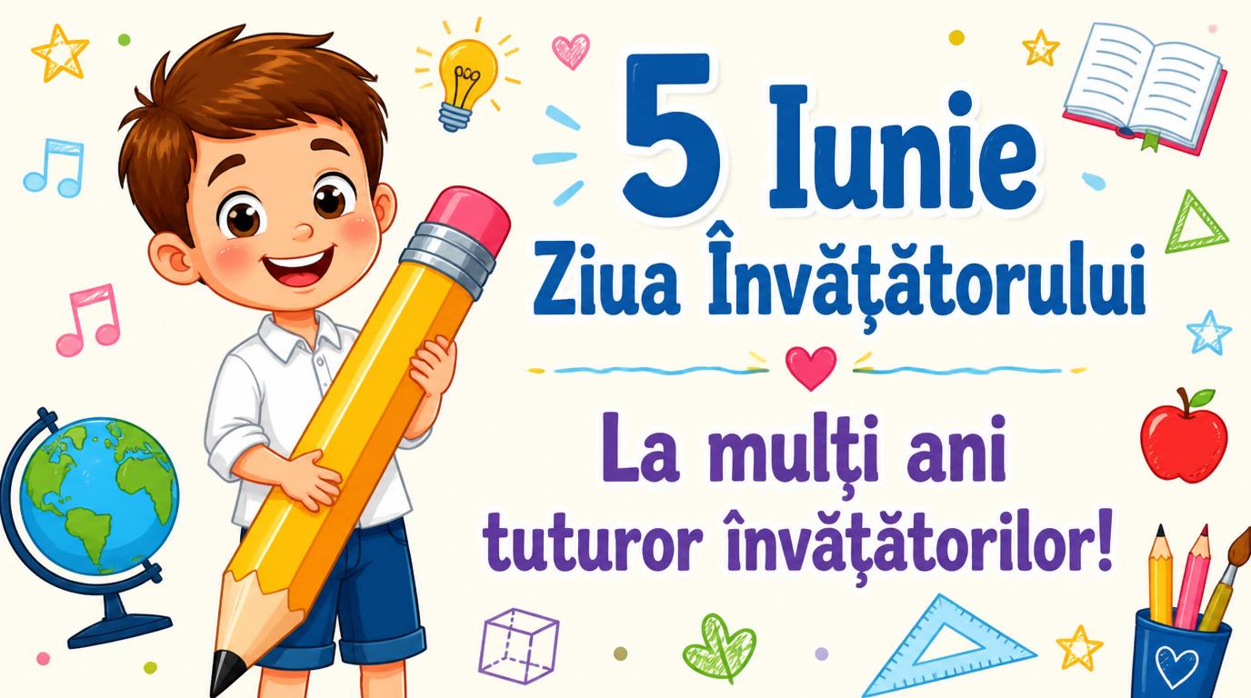 5 Iunie Ziua Învățătorului La mulţi ani tuturor învățătorilor!