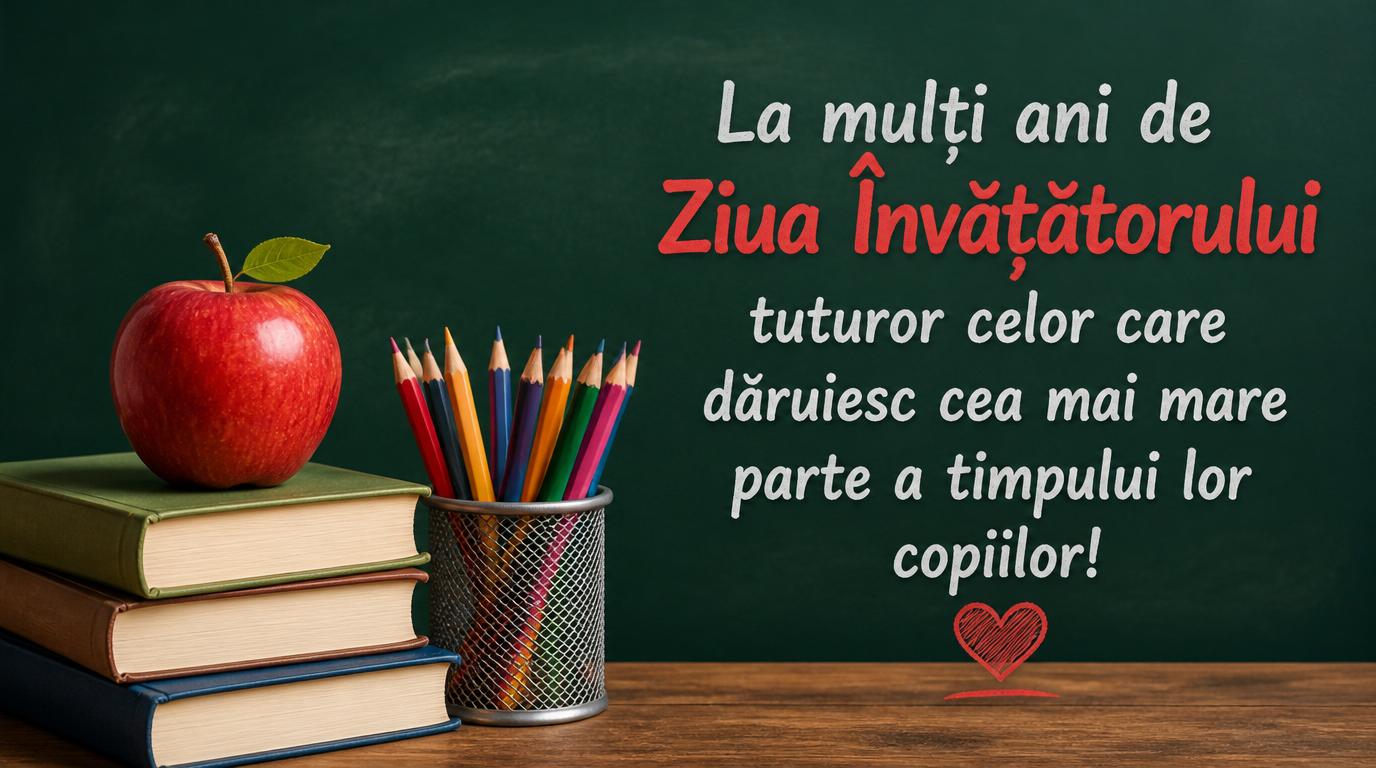 Ziua Învățătorului 5 iunie - La mulți ani de Ziua Învățătorului!