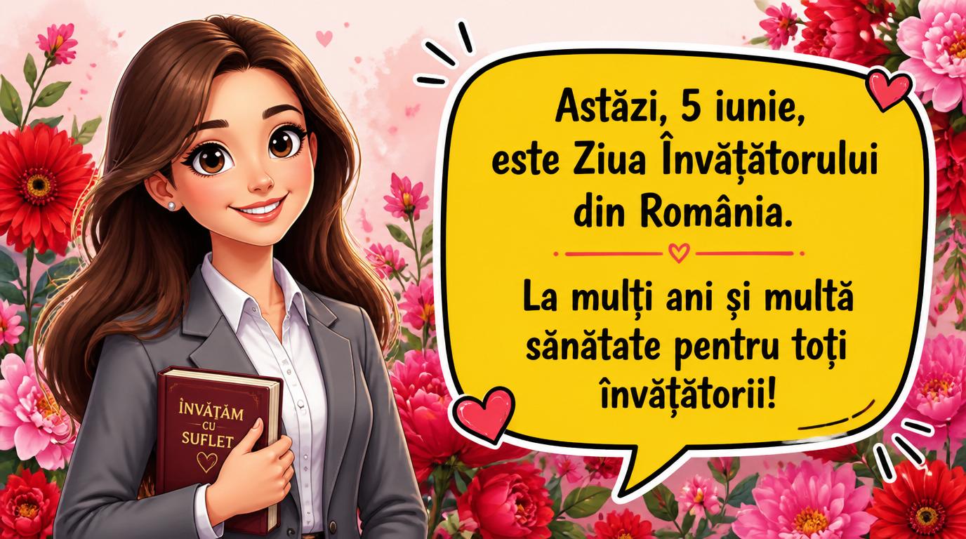 Ziua Învățătorului La mulți ani și multă sănătate pentru toți învățătorii!