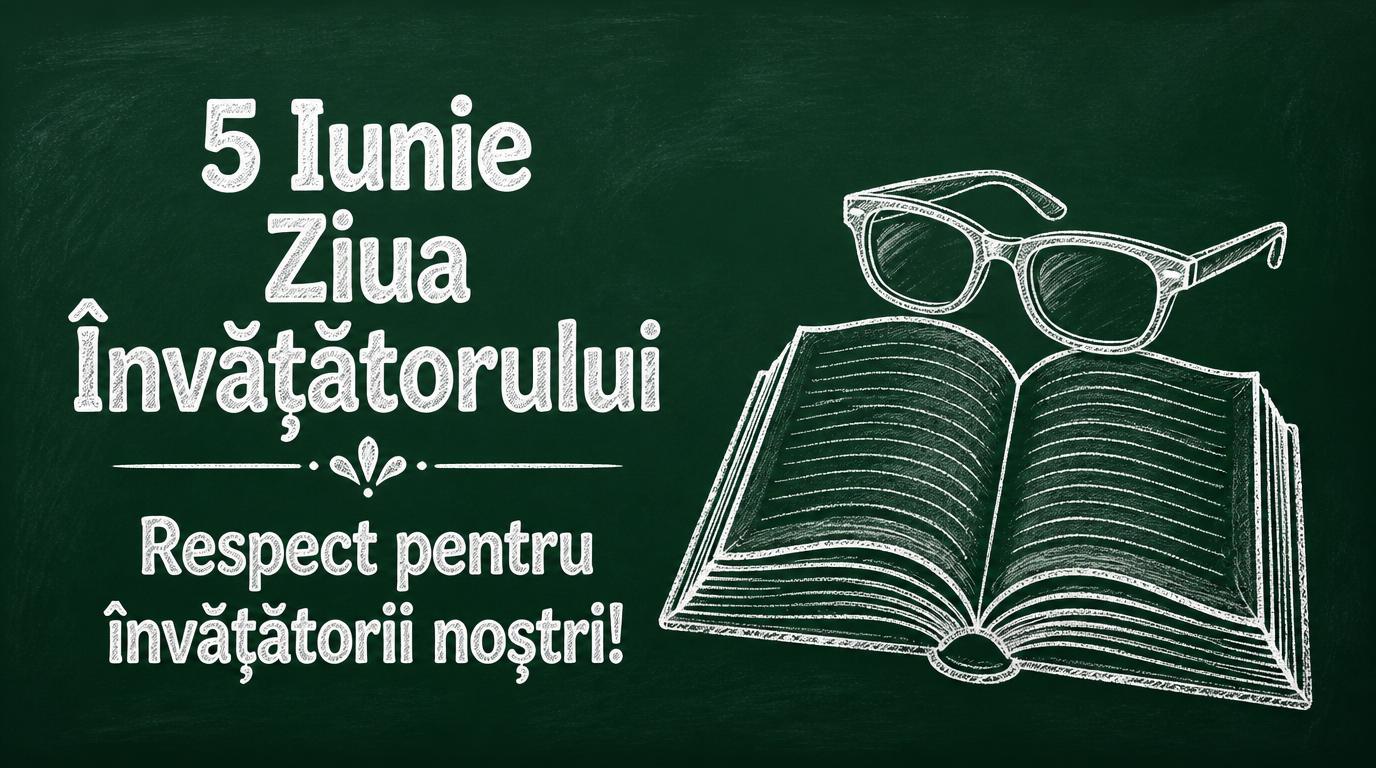 5 Iunie Ziua Învățătorului Respect pentru învățătorii noștri!