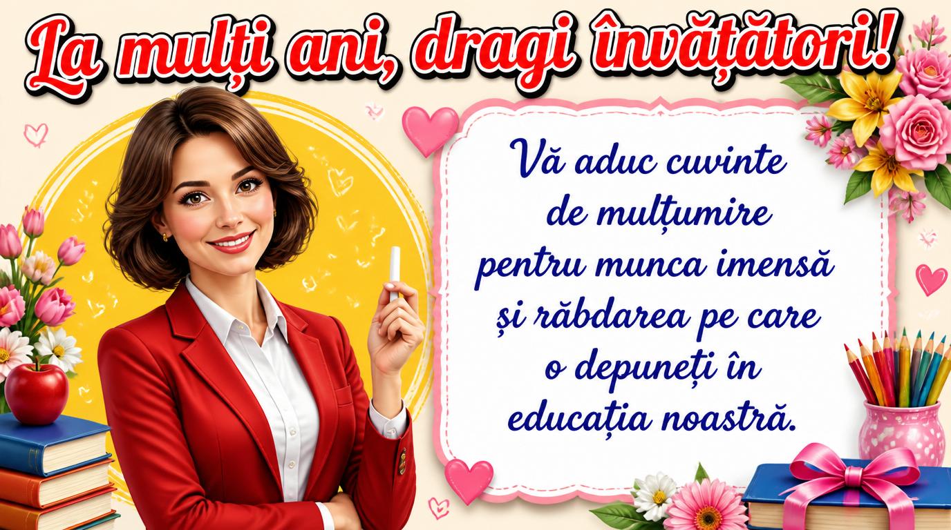 La mulți ani, dragi învățători!