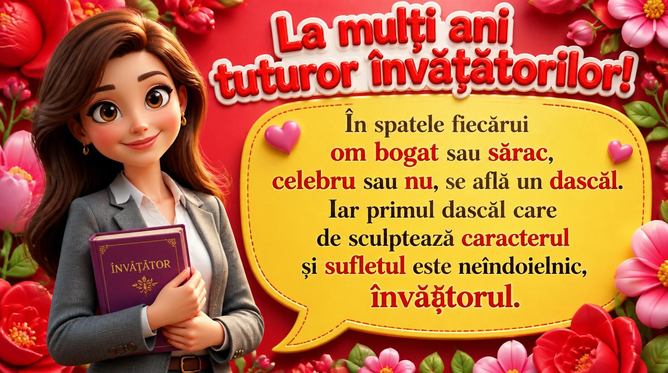 Ziua Învățătorului La mulți ani tuturor învățătorilor!