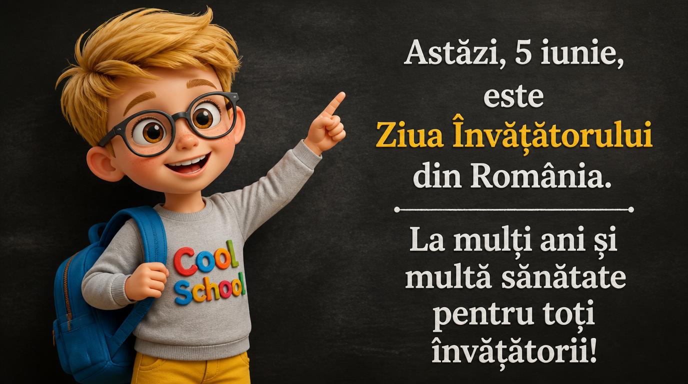 Ziua Învățătorului La mulți ani și multă sănătate pentru toți învățătorii!