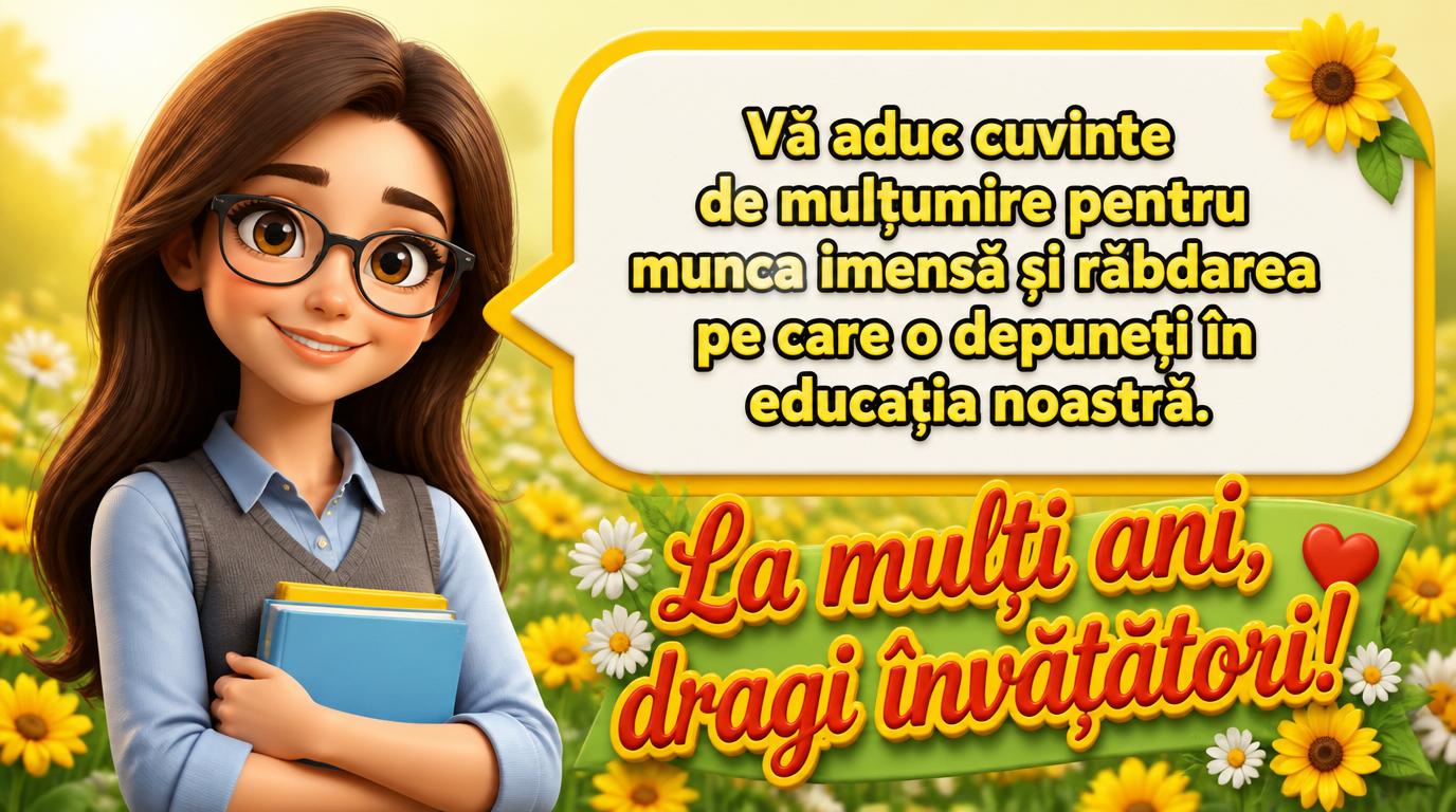 La mulți ani, dragi învățători!