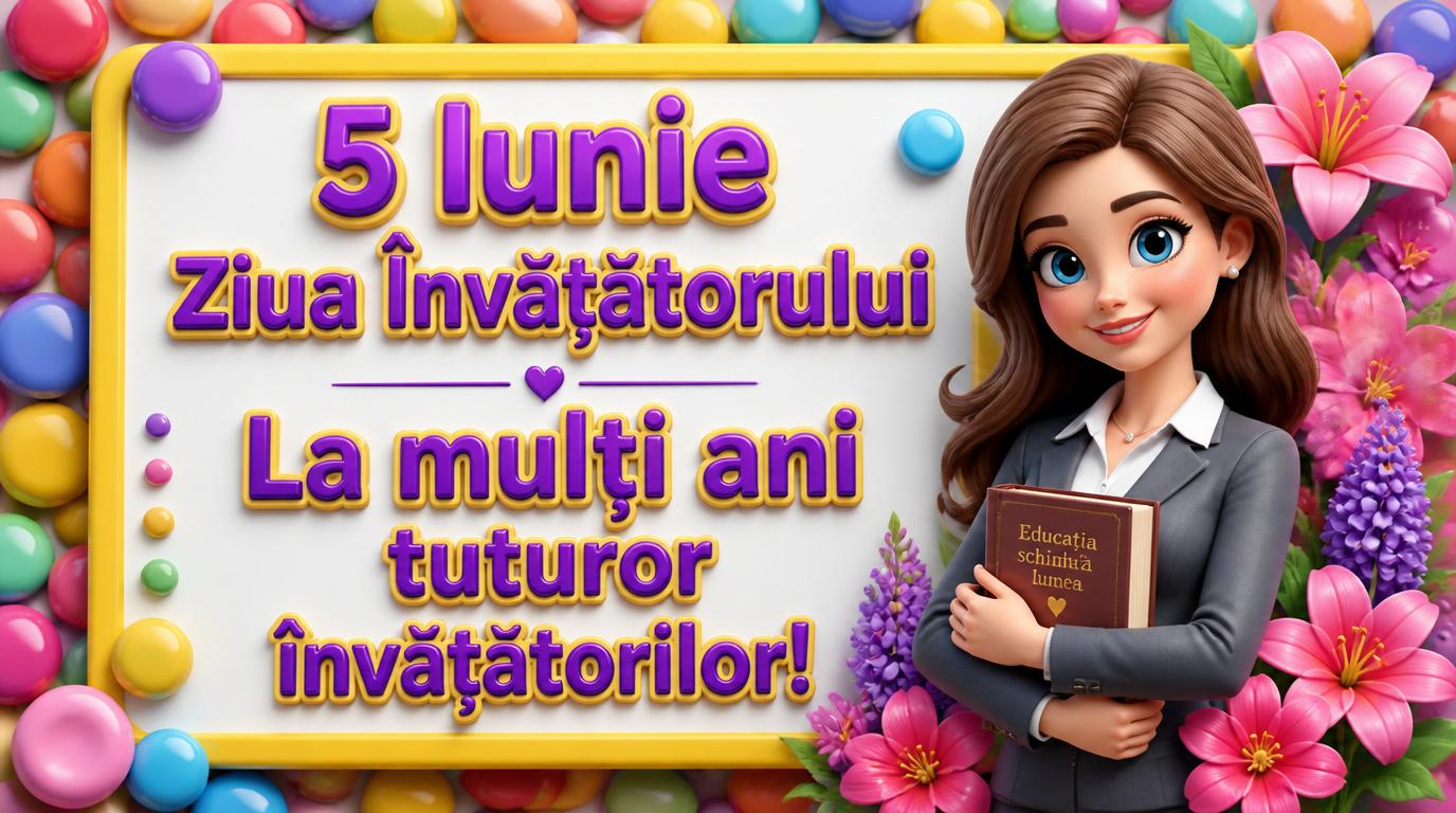 5 Iunie Ziua Învățătorului La mulţi ani tuturor învățătorilor!