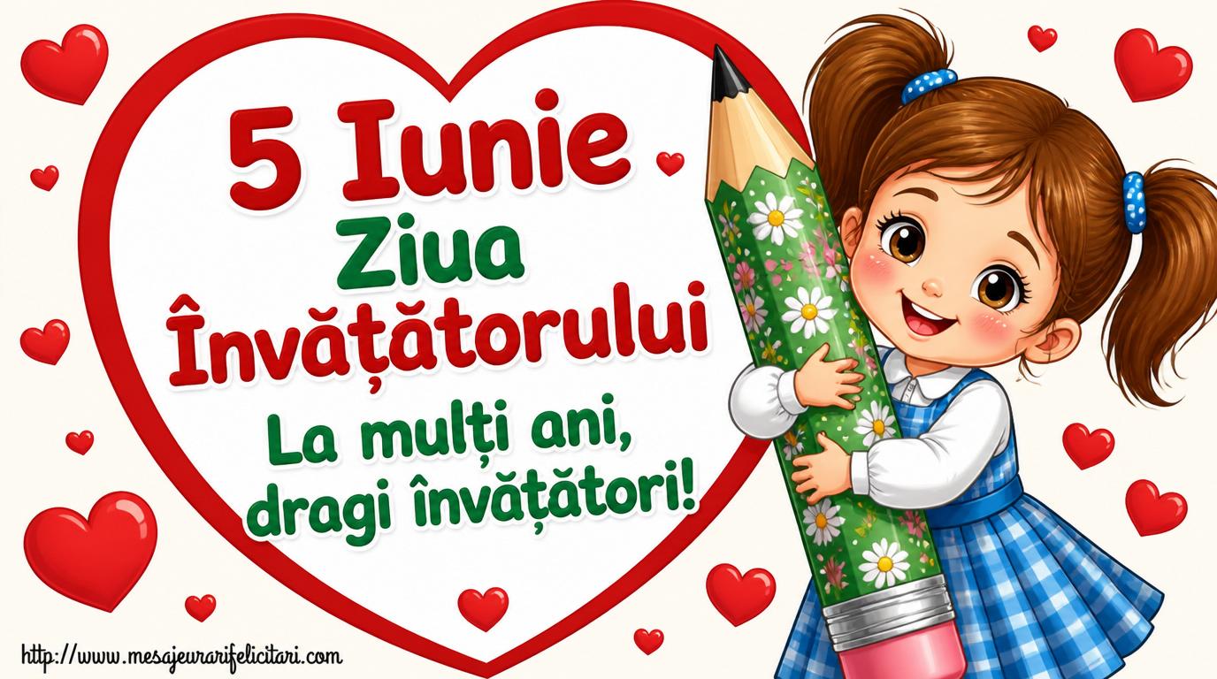 5 Iunie Ziua Învățătorului La mulţi ani, dragi învățători!