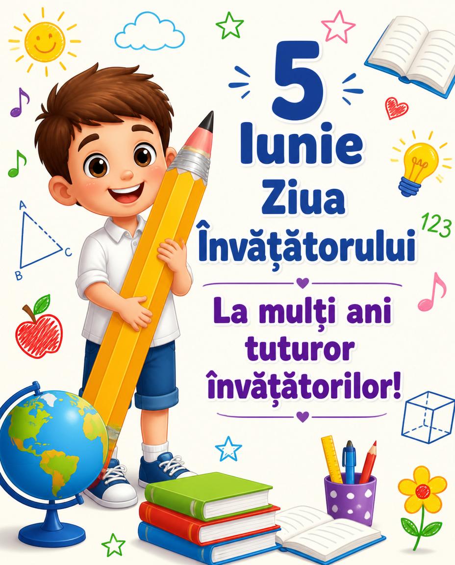 5 Iunie Ziua Învățătorului La mulţi ani tuturor învățătorilor!