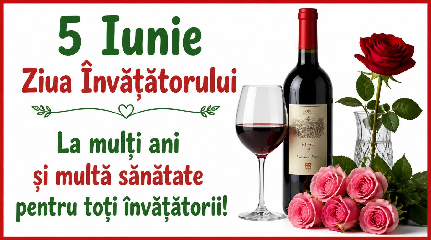 5 Iunie Ziua Învățătorului La mulţi ani şi multă sănătate pentru toţi învățătorii!