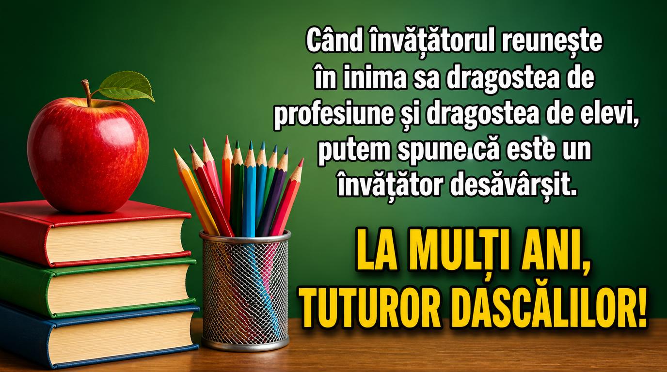 La multi ani, tuturor dascălilor!