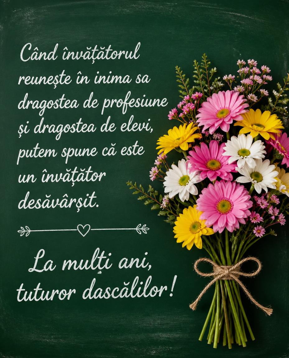 La multi ani, tuturor dascălilor!