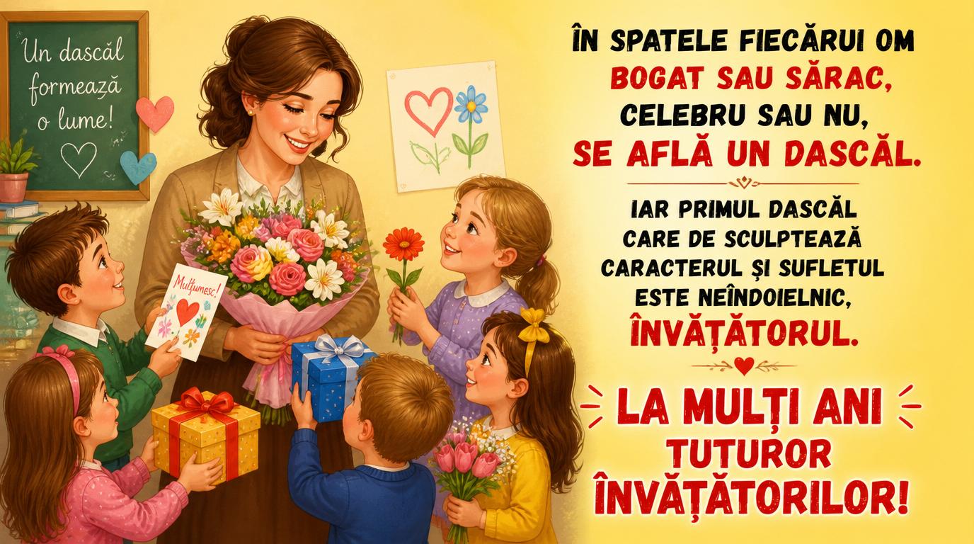 La mulți ani tuturor învățătorilor!