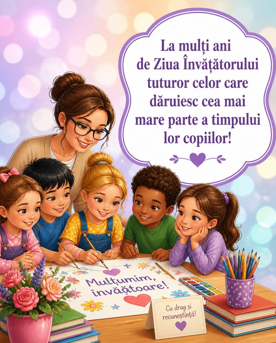 5 iunie - La mulți ani de Ziua Învățătorului!