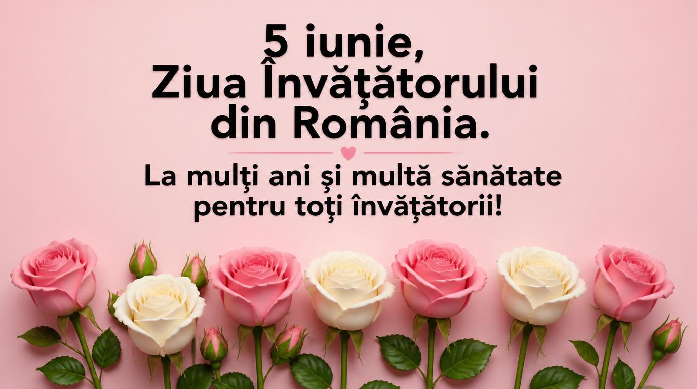 La mulți ani și multă sănătate pentru toți învățătorii!
