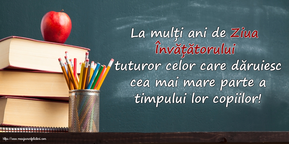 5 iunie - La mulți ani de Ziua Învățătorului!