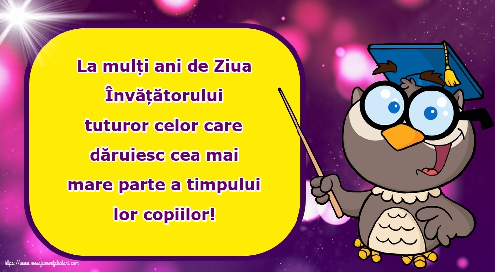 Ziua Învățătorului 5 iunie - La mulți ani de Ziua Învățătorului!