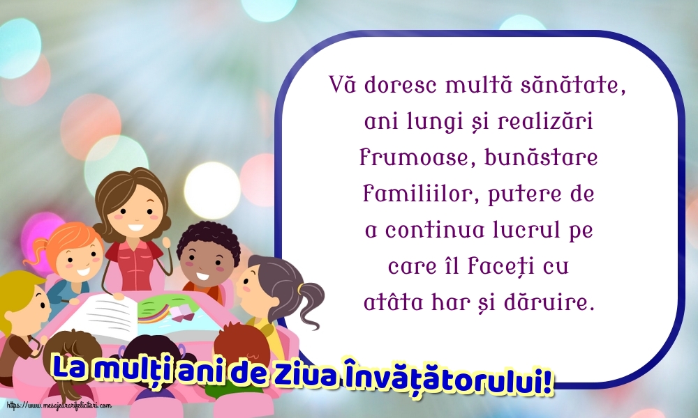 La mulți ani de Ziua Învățătorului!