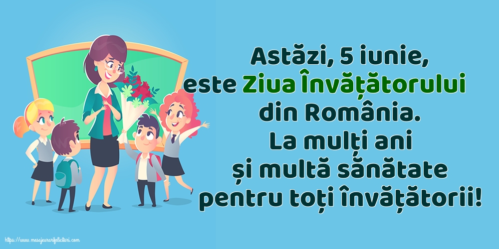 La mulți ani și multă sănătate pentru toți învățătorii!