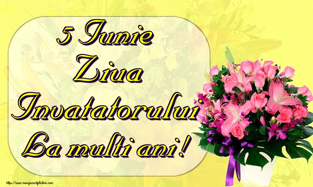 5 Iunie Ziua Invatatorului La multi ani!