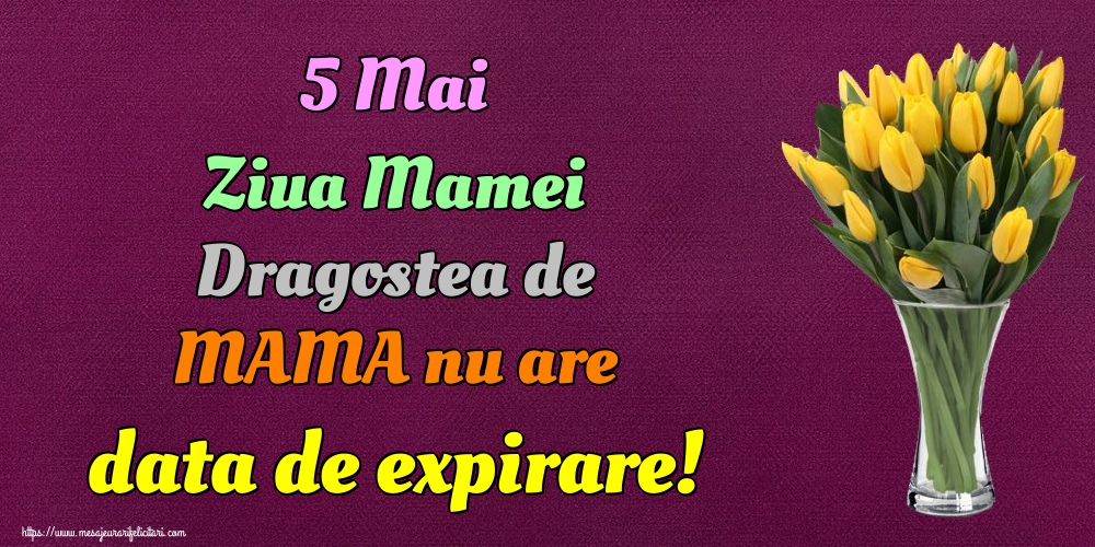 Felicitari de Ziua Mamei - 5 Mai Ziua Mamei Dragostea de MAMA nu are data de expirare! - mesajeurarifelicitari.com
