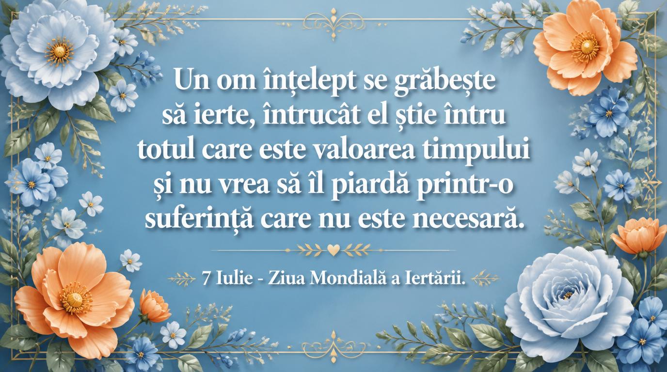 7 Iulie - Ziua Mondială a Iertării