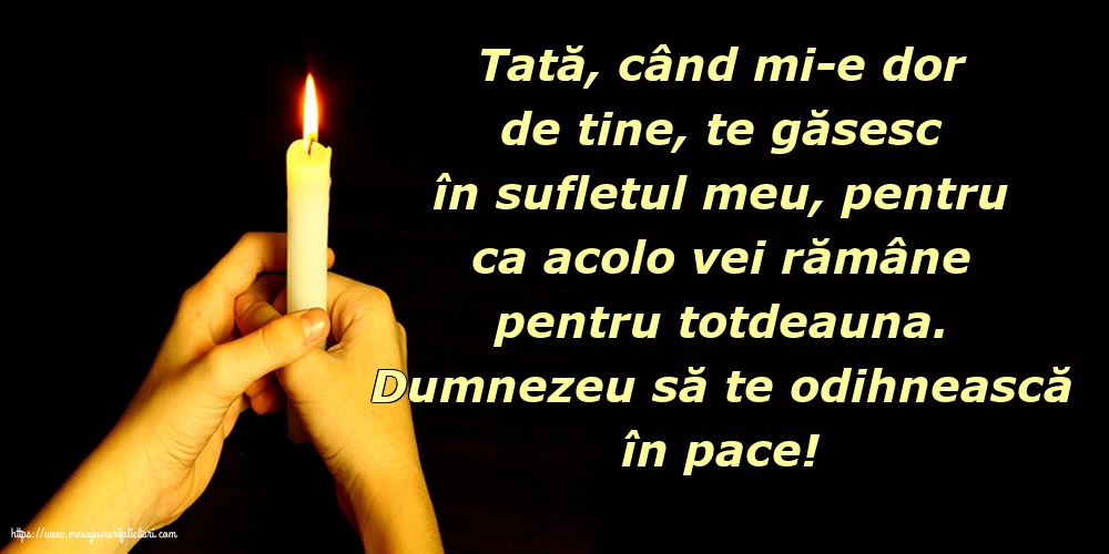 Ziua Morţilor Dumnezeu să te odihnească în pace!