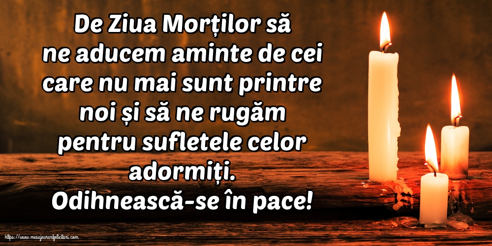 Odihnească-se în pace!