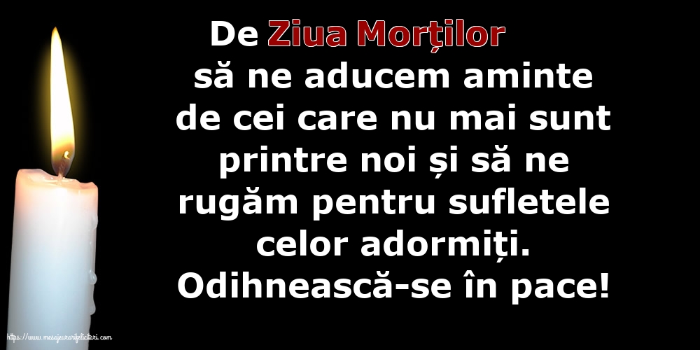 Odihnească-se în pace!