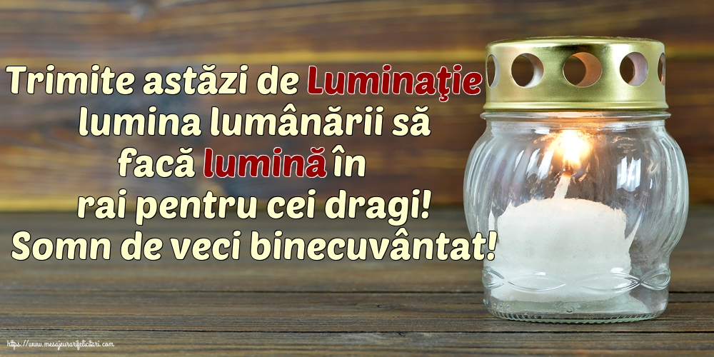 Somn de veci binecuvântat!
