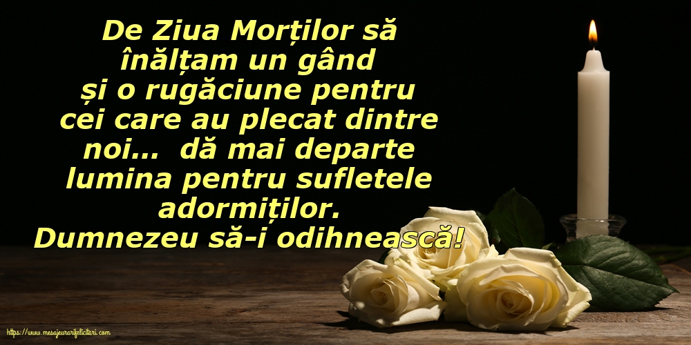 Dumnezeu să-i odihnească!