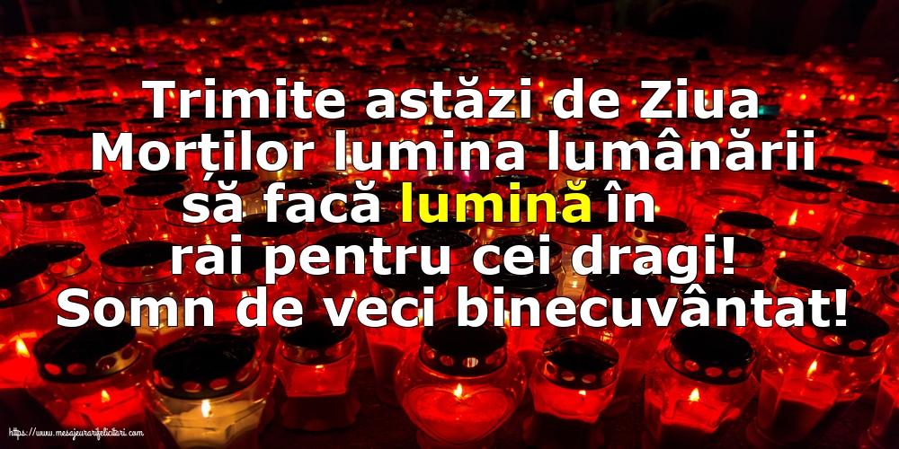 Somn de veci binecuvântat!