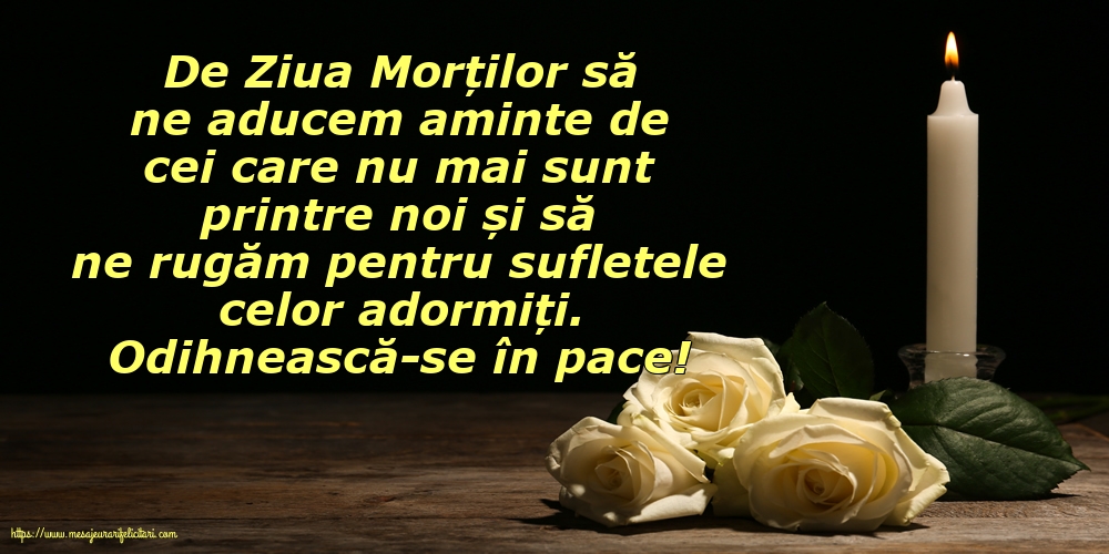 Odihnească-se în pace!