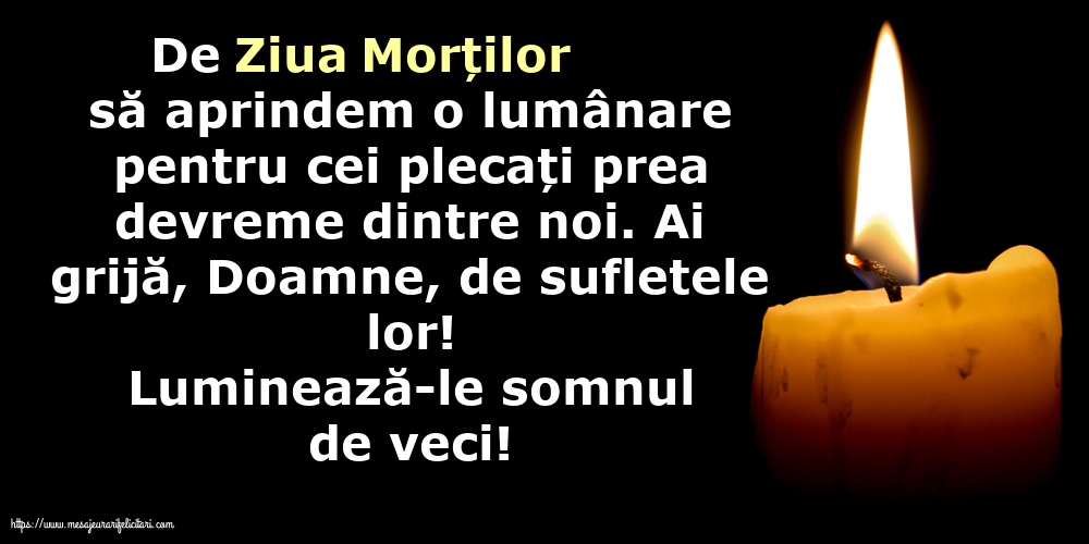 Imagini de Ziua Morţilor - Luminează-le somnul de veci! - mesajeurarifelicitari.com