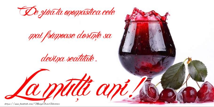 La multi ani de ziua onomastica!