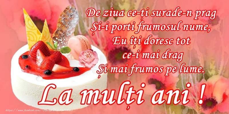 La multi ani de ziua onomastica!