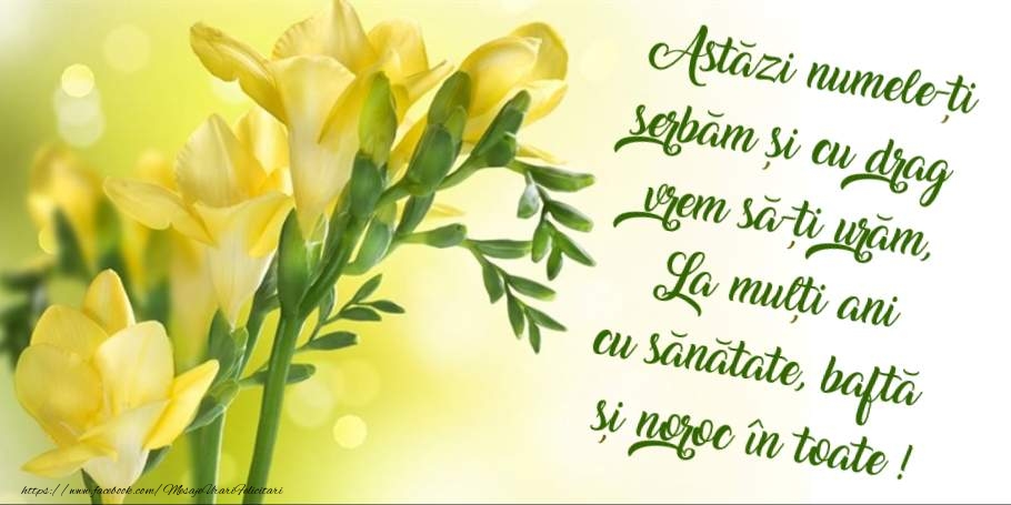 La multi ani de ziua numelui!