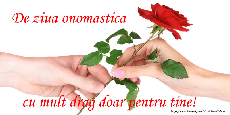 Cele mai apreciate felicitari de Ziua Numelui cu trandafiri - De ziua onomastica cu mult drag doar pentru tine!